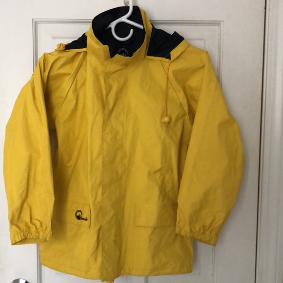 Chinook Youth Large Rain Jacket, Yellow - Picture 2 of 7